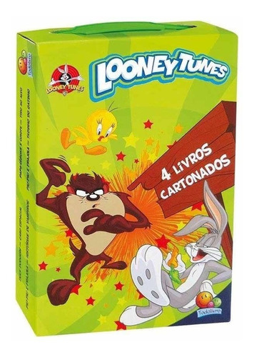 Maleta Looney Tunes -  C/ 4 Livros Cartonados