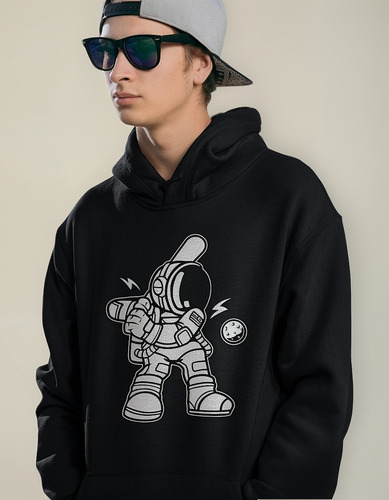 Sudadera C/capucha D Astronauta Sublimada Cleen