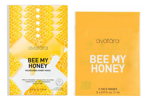 Avatara - Mascarilla Facial Bee My Honey Para Adolescentes, 