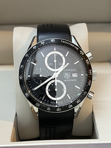 Reloj Tag Heuer Carrera Automático Cal.16 100% Original Negro Negro Negro (Usado)
