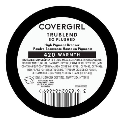 Covergirl Trublend So Flushed, Rubor De Alta Pigmentación Tono Del Maquillaje Warmth 420