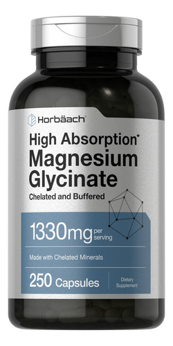 Suplemento De Glicinato De Magnésio Tamponado Horbäach 1330m