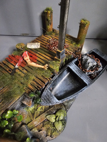 Jason Maqueta Muelle Para Figuras Escala Neca O Similares