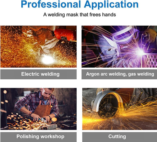 Careta Electrónica Soldar Industrial Con Hojas Protectoras