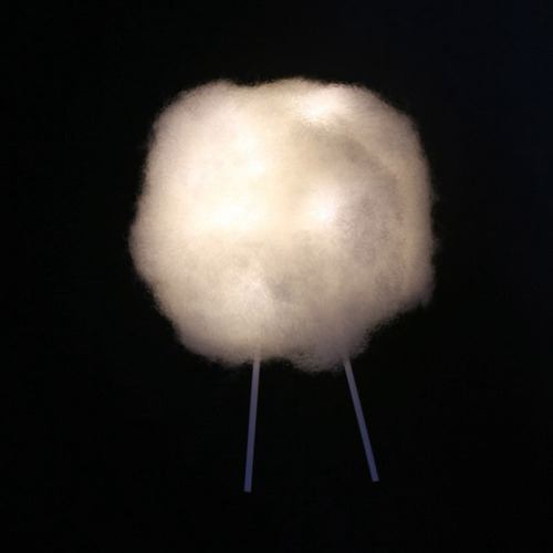 Lámpara 3d Con Forma De Nube Para Tartas, De Algodón, Con Fo