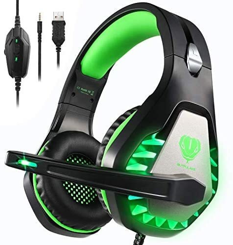 Audífonos De Diadema Pacrate Gaming Ps4 Xbox One -verde