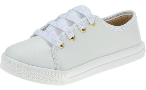 Tênis Infantil Masculino Moda Sapato Sapatenis Branco Escola | Mercado Livre