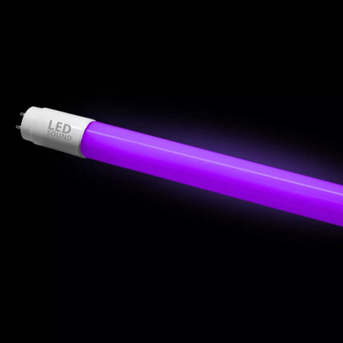 Kit 30 Lâmpada Tubular Led T8 Roxa / Roxo 18w 120cm 1 Lado.