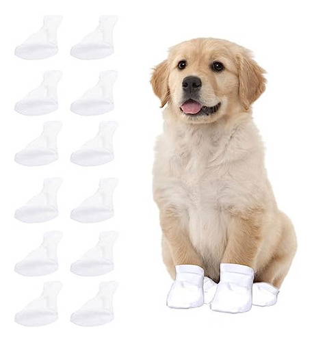 Zapatos Desechables Para Perros, 12 Calcetines De Protecció