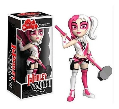 Funko Rock Candy Harley Quinn Pink Dc Comics Vinyl 