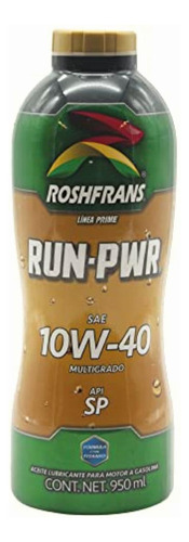 0.950 Botella Aceite Run-pwr Api Sp Sae 10w-40