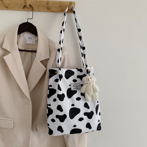 Bolso De Mano Simple Con Estampado De Cebra Y Leopardo