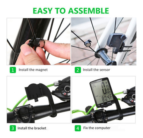 * Medidor De Velocidad De Bicicletabike Inalámbrico Fu