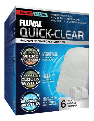Imagen 6 de 7 de Accesorio Acuario Almohadillas Para Filtros Canister Fluval