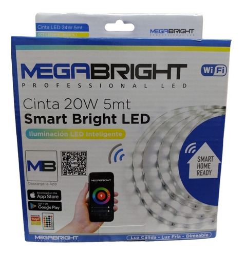 Cinta Smart Bright 20w 5mts. Iluminación Led Inteligente