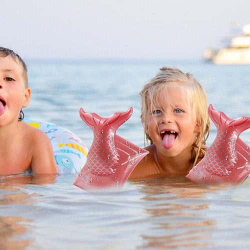 1 Par De Anillos De Natación Con Mangas Flotantes Para Niños