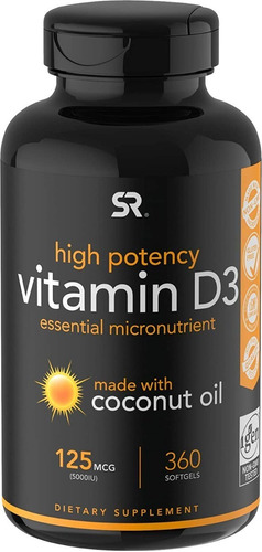 Vitamina D3 Sports Research Con - U - Unidad A $369