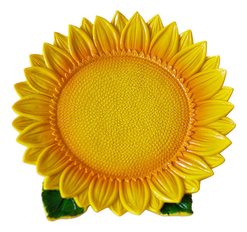 Plato De Fruta De Resina De Girasol Amarillo, Plantas De Sim