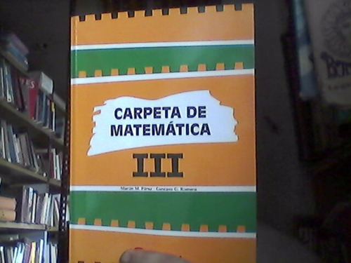 Carpeta De Matemática 3 Santillana