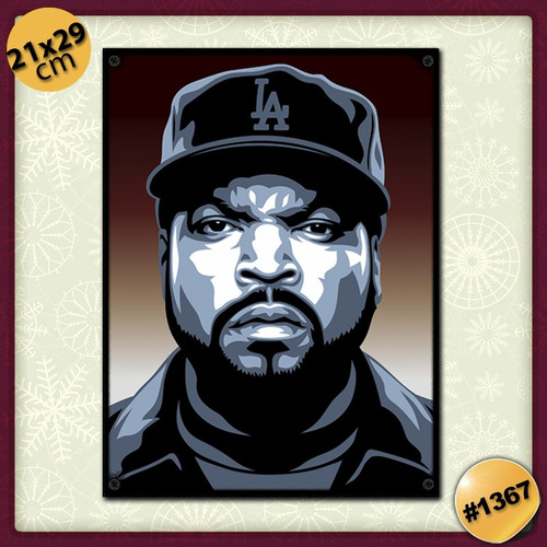 #1367 - Cuadro Decorativo - Ice Cube Rap Hip Hop Poster