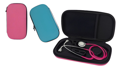 Estuche Rígido Estetoscopio Manija Compatible Littmancoronet Rosa Chicle