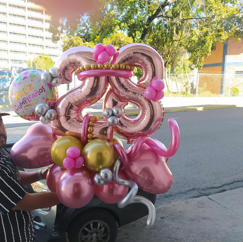 Imagen 3 de 10 de Arreglos Con Globos Para Cumpleaños Aniversario Bouquet