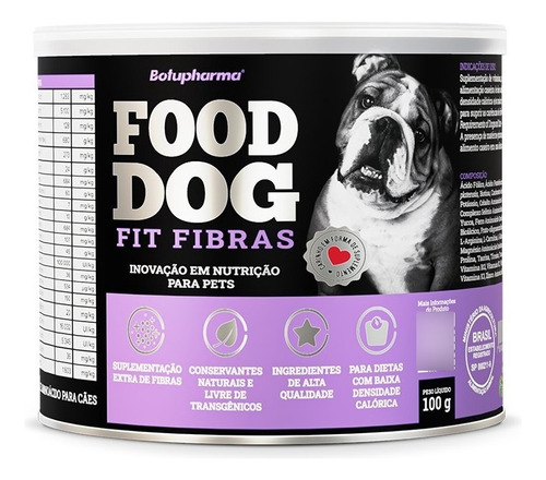 Food Dog Suplemento Dietas Fit Fibras 100g-botupharma