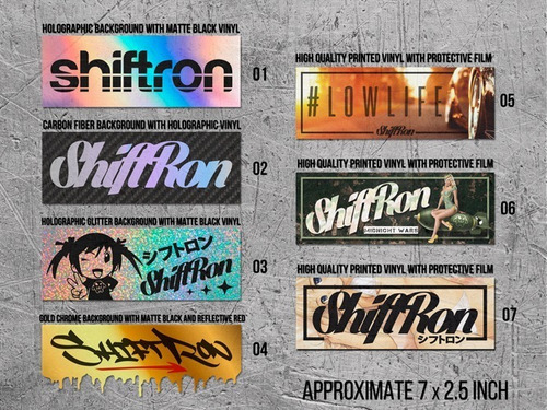 Imagen 2 de 2 de Calcos Shiftron Limited Edition - Fierros - Lowered - Auto