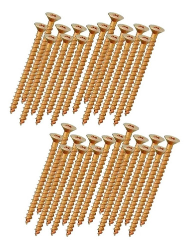 Parafuso Chipboard Phillips P/ Madeira 3,5x40 Caixa 500 Pçs