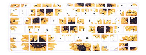 Funda Teclado Silicona Para Hp Chromebook 14/sun Flower