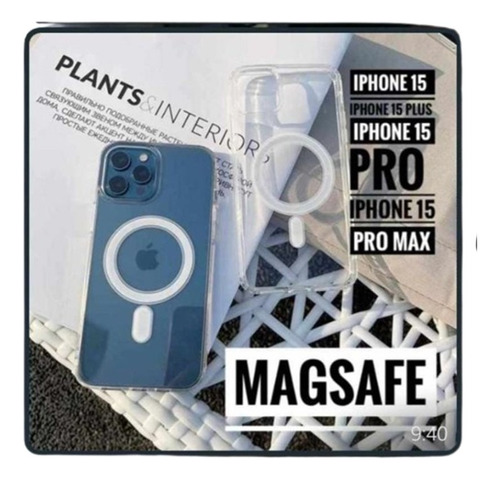 Funda Con Magsafe Transparente iPhone 15 