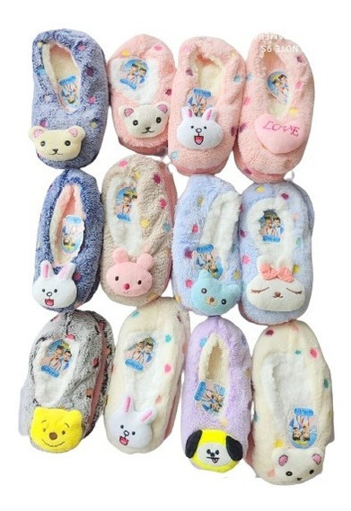 As Meninas Criança usar /& Play Macaco De Pelúcia Pantufa Pals tamanho 10//11 ou 12//13