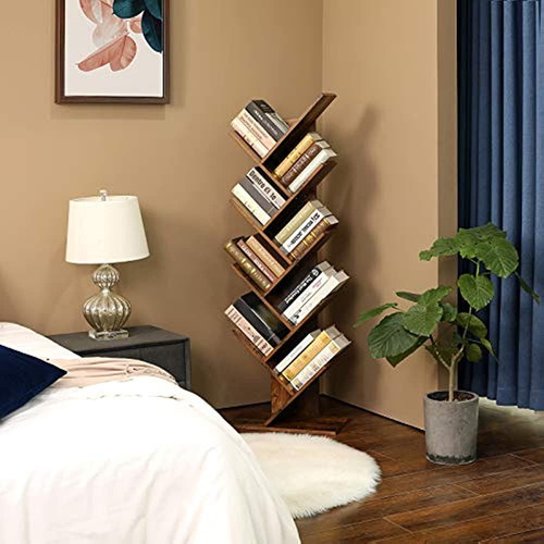 Vasagle Tree Bookshelf Estantería De Pie De 8 Pisos Con Esta