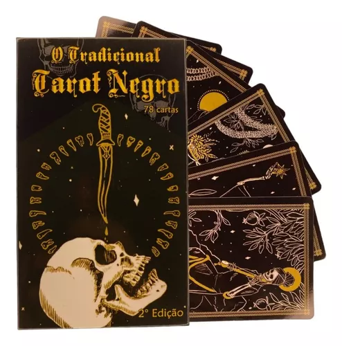 Jogo Cartas Baralho O Tarot Negro 22 Cartas Manual Promoção