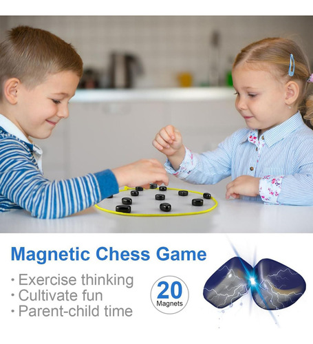 Juego Estrategia Ajedrez Batalla Magnético Portátil 20 Bolas