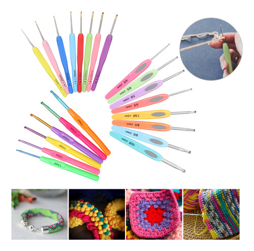 Juego Crochet Herramientas Para Tejer Suéteres De 22 Piezas