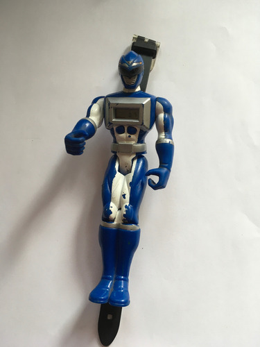 Reloj De Pulsera Blue Power Rangers Año 2006 Bandai Original Azul (Usado)
