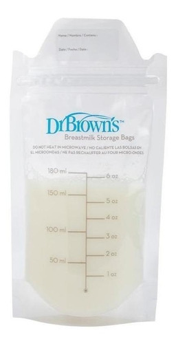 Bolsas De Leche Materna 180ml - 25un Dr. Brown's