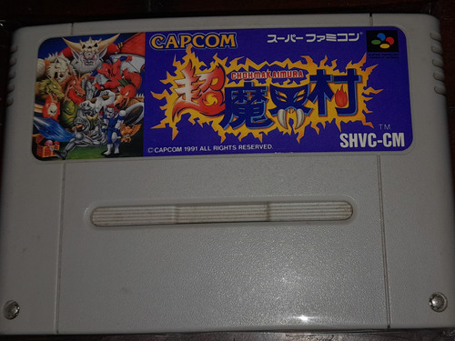 Juego Super Ghouls And Ghosts Original Super Famicom/ninte