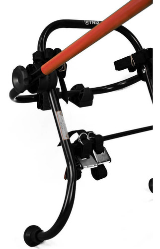 Imagem 4 de 7 de Suporte Transbike Triz P/ 2 Bikes Apoio Sedan Hatch Aço