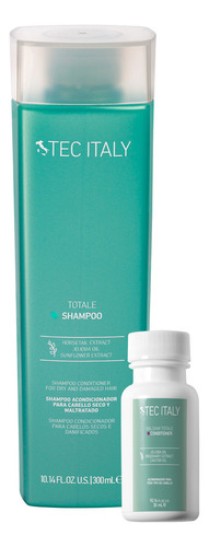  Tec Italy Shampoo Totale 300ml Para cabello Seco y Maltratado