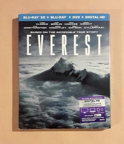 Everest - 3 Discos - Blu-ray 3d + Blu-ray 2d + Dvd Original