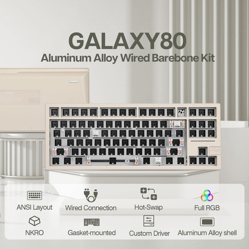 Epomaker X Feker Galaxy80 Kit Teclado Mecánico Mmg