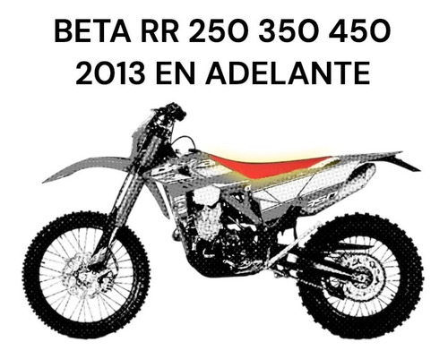 Imagen 4 de 4 de Funda De Asiento Lcm Covers Beta Rr 250 300 450