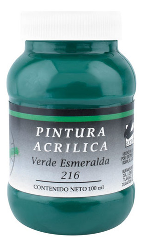 Pintura Acrilica 60ml Verde Esmeralda Atl