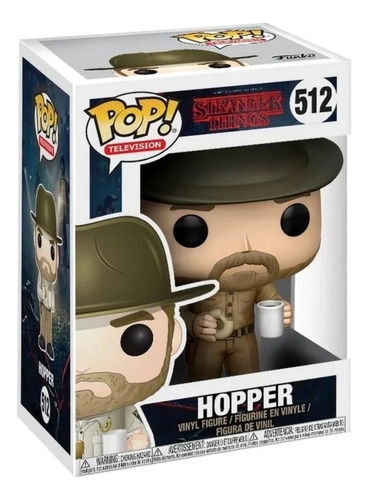 Funko Pop #512 Tv Stranger Things Hopper Con Dona