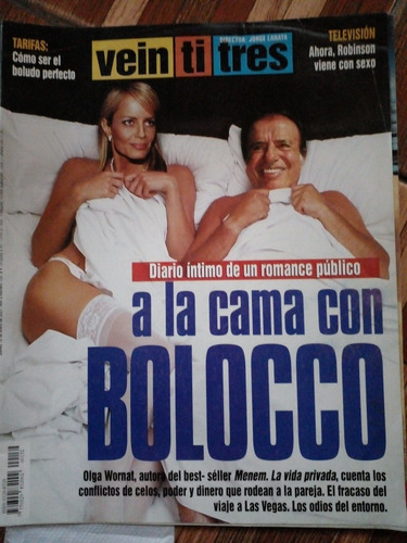 Revista Veintitres De La Rua Posca  Menem 18 1 2001