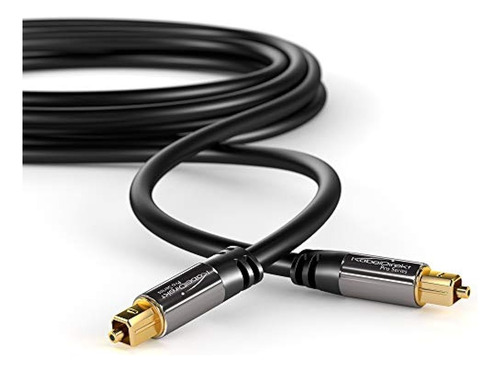 Cable De Audio Digital Óptico Kabeldirekt (10 Pies) De Fibra