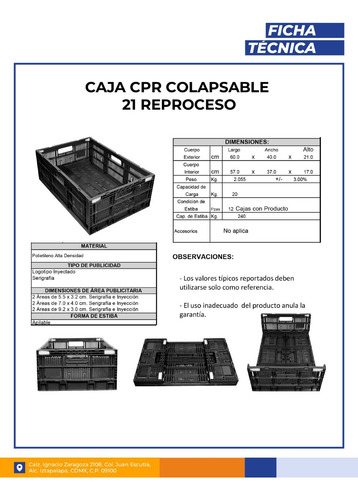 3pz Caja Colapsable 21
