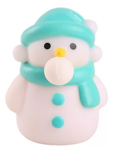 6 Navidad Escupir Burbuja Relajante Juguete Muñeco De Nieve